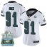 Nike Philadelphia Eagles #91 Fletcher Cox White Super Bowl LII Champions Womens Stitched NFL Vapor Untouchable Limited Jersey