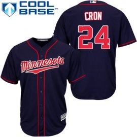 Minnesota Twins #24 C.J. Cron Navy Blue Cool Base Stitched Youth MLB Jersey