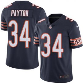 Nike Chicago Bears #34 Walter Payton Navy Blue Team Color Mens Stitched NFL Vapor Untouchable Limited Jersey
