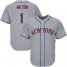 New York Mets #1 Mookie Wilson Grey Cool Base Stitched Youth MLB Jersey