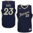 New Orleans Pelicans #23 Anthony Davis Navy 2015-2016 Christmas Day Stitched NBA Jersey
