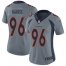 Nike Denver Broncos #96 Shelby Harris Gray Womens Stitched NFL Limited Inverted Legend Jersey