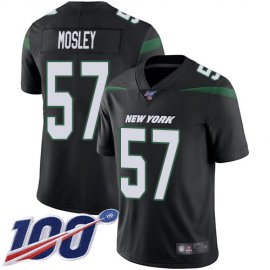 Nike New York Jets #57 C.J. Mosley Black Alternate Mens Stitched NFL 100th Season Vapor Limited Jersey