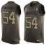 Nike New England Patriots #54 Donta Hightower Green Mens Stitched NFL Limited Salute To Service Tank Top Jersey