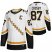 Pittsburgh Penguins #87 Sidney Crosby White Mens Adidas 2020-21 Reverse Retro Alternate NHL Jersey