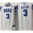 Duke Blue Devils #3 Grayson Allen White Stitched Basketball NCAA Jersey