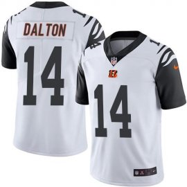 Nike Cincinnati Bengals #14 Andy Dalton White Mens Stitched NFL Limited Rush Jersey