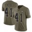 Nike New Orleans Saints #41 Alvin Kamara Olive Youth Stitched NFL Limited 2017 Salute to Service Jersey