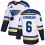 Adidas St. Louis Blues #6 Joel Edmundson White Road Authentic 2019 Stanley Cup Champions Stitched NHL Jersey