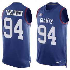 Nike New York Giants #94 Dalvin Tomlinson Royal Blue Team Color Mens Stitched NFL Limited Tank Top Jersey