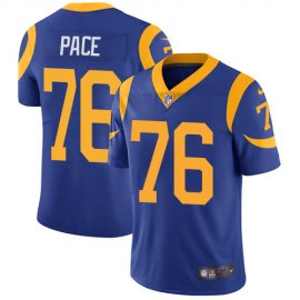 Nike Los Angeles Rams #76 Orlando Pace Royal Blue Alternate Mens Stitched NFL Vapor Untouchable Limited Jersey