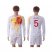 Spain #5 Puyol White Away Long Sleeves Soccer Country Jersey