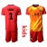 Paris Saint Germain #1 K.Navas Red Goalkeeper Kid Soccer Club Jersey