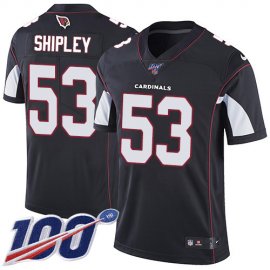 Nike Arizona Cardinals #53 A.Q. Shipley Black Alternate Mens Stitched NFL 100th Season Vapor Limited Jersey