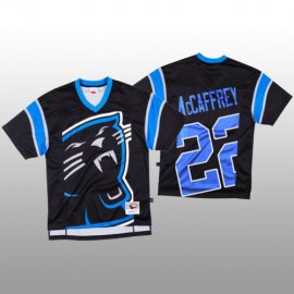 NFL Carolina Carolina Panthers #22 Christian McCaffrey Black Mens Mitchell & Nell Big Face Fashion Limited NFL Jersey