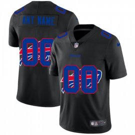 Buffalo Bills Custom Mens Nike Team Logo Dual Overlap Limited NFL Jersey Black