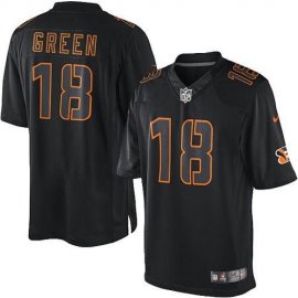 Nike Cincinnati Bengals #18 A.J. Green Black Mens Stitched NFL Impact Limited Jersey