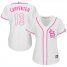 St.Louis Cardinals #13 Matt Carpenter White/Pink Fashion Womens Stitched MLB Jersey