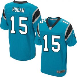 Nike Carolina Panthers #15 Chris Hogan Blue Alternate Mens Stitched NFL Elite Jersey