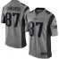 Nike New England Patriots #87 Rob Gronkowski Gray Mens Stitched NFL Limited Gridiron Gray Jersey