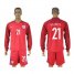 England #21 Welbeck Away Long Sleeves Soccer Country Jersey