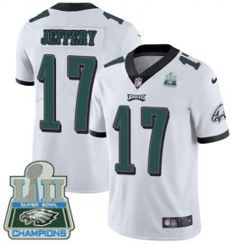Nike Philadelphia Eagles #17 Alshon Jeffery White Super Bowl LII Champions Mens Stitched NFL Vapor Untouchable Limited Jersey