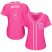 San Diego Padres #4 Wil Myers Pink Fashion Womens Stitched MLB Jersey