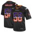 Nike Denver Broncos #58 Von Miller Black Mens Stitched NFL Elite USA Flag Fashion Jersey