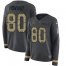 Nike Tampa Bay Buccaneers #80 O. J. Howard Anthracite Salute to Service Womens Stitched NFL Limited Therma Long Sleeve Jersey