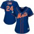 New York Mets #24 Robinson Cano Blue Alternate Womens Stitched MLB Jersey