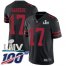 Nike San Francisco 49ers #17 Emmanuel Sanders Black Super Bowl LIV 2020 Alternate Mens Stitched NFL 100th Season Vapor Limited Jersey