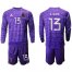 Mexico #13 G.Ochoa Purple Long Sleeves Goalkeeper Soccer Country Jersey