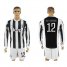 Juventus #12 Alex Sandro Home Long Sleeves Soccer Club Jersey