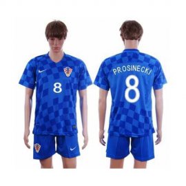 Croatia #8 Prosinecki Away Soccer Country Jersey