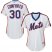 New York Mets #30 Michael Conforto White(Blue Strip) Alternate Womens Stitched MLB Jersey