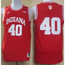 Indiana Hoosiers 40 Cody Zeller Big 10 Patch Red NCAA Basketball Jerseys Cheap