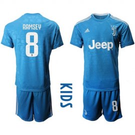 Juventus #8 Ramsey Third Kid Soccer Club Jersey