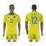 Spain #12 De Gea Yellow Goalkeeper Soccer Country Jersey