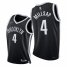 Nike Brooklyn Nets #4 Paul Millsap Womens 2021-22 75th Diamond Anniversary NBA Jersey Black Womens