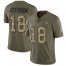 Nike Minnesota Vikings #18 Justin Jefferson Olive/Camo Youth Stitched NFL Limited 2017 Salute To Service Jersey