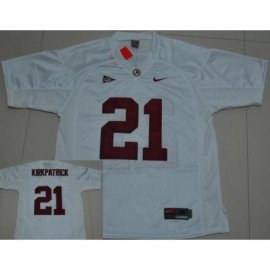 Alabama Crimson Tide 21 Dre Kirkpatrick White NCAA Jersey
