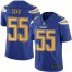 Nike Los Angeles Chargers #55 Junior Seau Electric Blue Mens Stitched NFL Limited Rush Jersey
