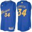 Mens Golden State Warriors #34 Shaun Livingston 2016 Christmas Day Royal NBA Swingman Jersey