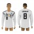 Germany #8 GUNDOGAN Home 2018 FIFA World Cup Long Sleeve Thailand Soccer Jersey