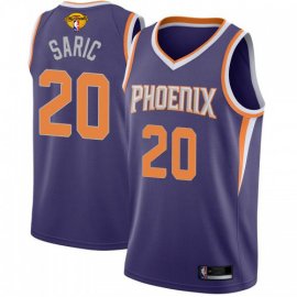 Nike Phoenix Suns #20 Dario Saric Mens 2021 NBA Finals Bound Swingman Icon Edition Jersey Purple Mens