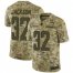 Nike Los Angeles Chargers #32 Justin Jackson Camo Mens Stitched NFL Limited 2018 Salute To Service Jersey