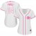 Cincinnati Reds #24 Tony Perez White/Pink Fashion Womens Stitched MLB Jersey