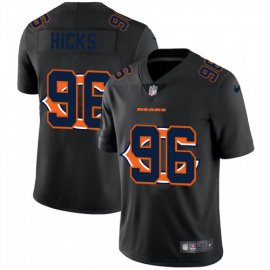 Chicago Chicago Bears #96 Akiem Hicks Mens Nike Team Logo Dual Overlap Limited NFL Jersey Black