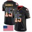Nike Kansas City Chiefs #15 Patrick Mahomes Black Mens Stitched NFL Limited Rush USA Flag Jersey