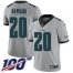 Nike Philadelphia Eagles #20 Brian Dawkins Silver Mens Stitched NFL Limited Inverted Legend 100th Season Jersey